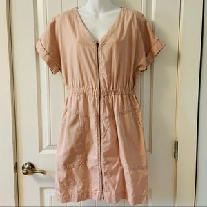 universal thread zip up dress | size m